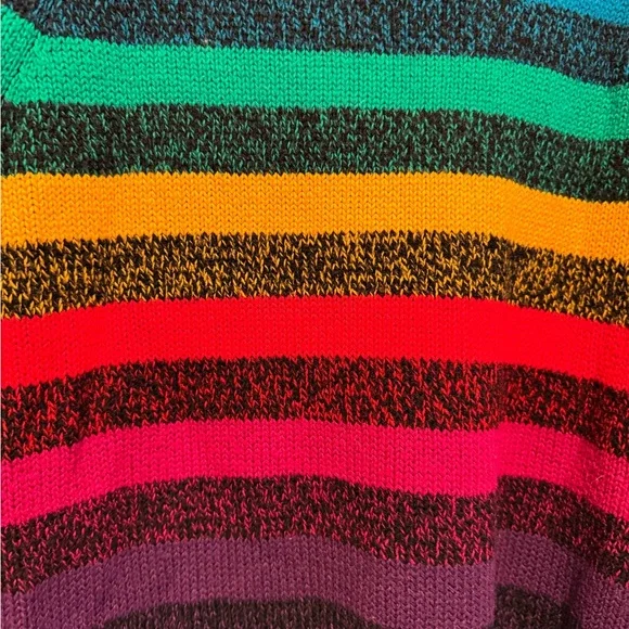 Vintage 80s rainbow sweater one size - Picture 7 of 8